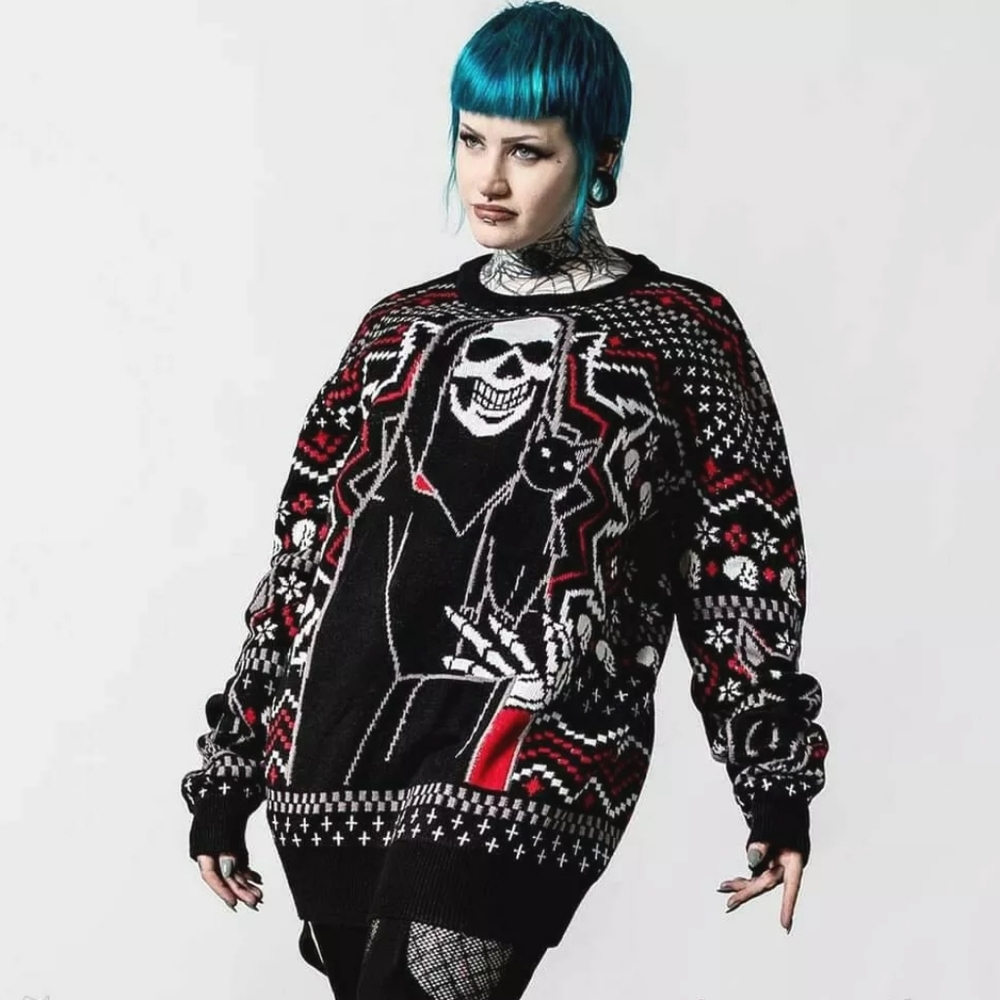 Killstar Catmas Sweater L